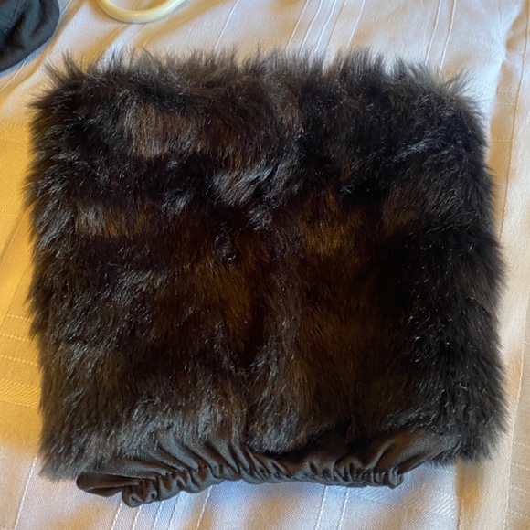 Black Fuzzy Boot Topers - Picture 4 of 5